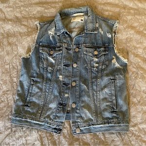 Rag & Bone Distressed Denim Vest